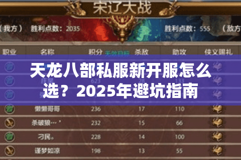 天龙八部私服新开服怎么选？2025年避坑指南