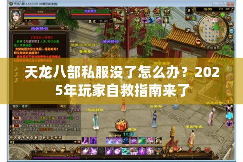 天龙八部私服没了怎么办？2025年玩家自救指南来了