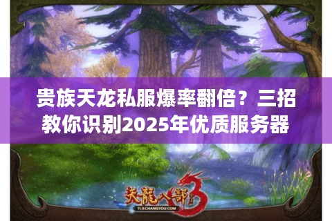贵族天龙私服爆率翻倍？三招教你识别2025年优质服务器