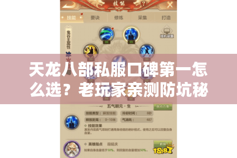 天龙八部私服口碑第一怎么选？老玩家亲测防坑秘籍