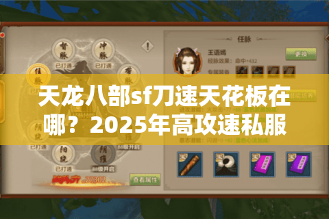 天龙八部sf刀速天花板在哪？2025年高攻速私服防踩坑指南