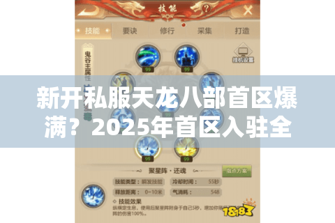新开私服天龙八部首区爆满？2025年首区入驻全攻略