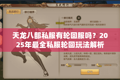 天龙八部私服有轮回服吗？2025年最全私服轮回玩法解析