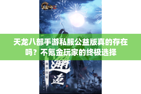 天龙八部手游私服公益版真的存在吗？不氪金玩家的终极选择