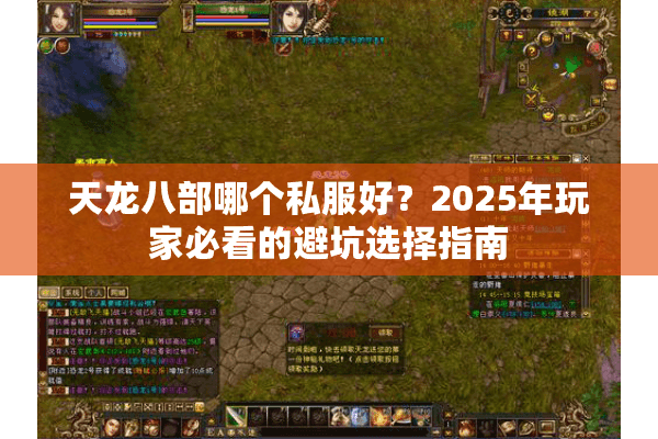 天龙八部哪个私服好？2025年玩家必看的避坑选择指南