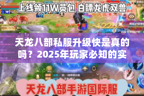 天龙八部私服升级快是真的吗？2025年玩家必知的实战攻略