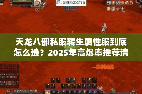 天龙八部私服转生属性服到底怎么选？2025年高爆率推荐清单