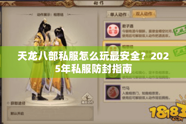 天龙八部私服怎么玩最安全？2025年私服防封指南